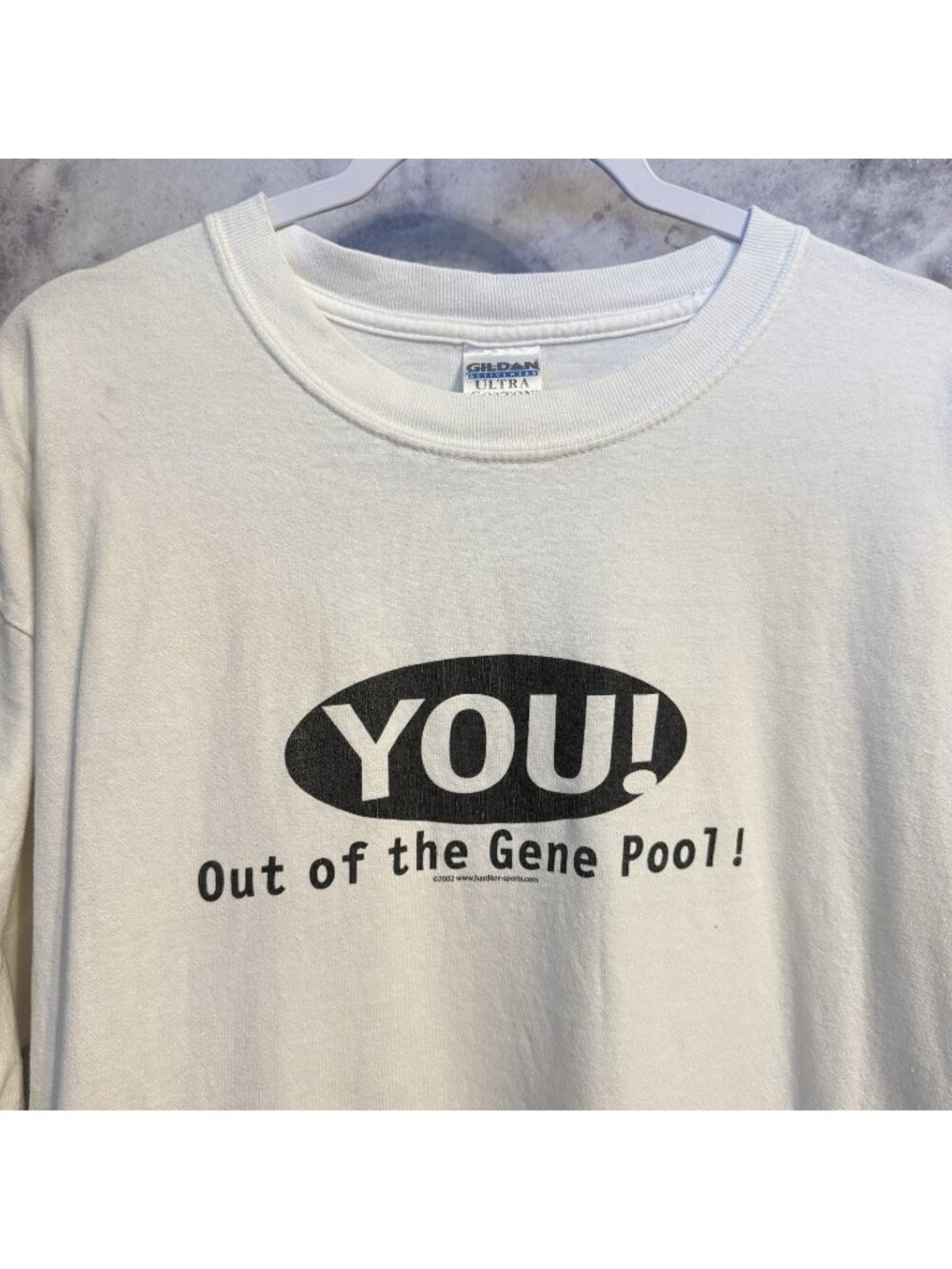 Vintage You Out of The Gene Pool T Shirt Y2K 2002 White Size XL